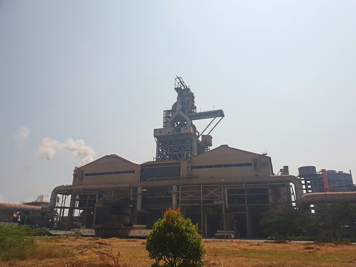 Steelmaking centrepiece: The 110m-tall blast furnace structure of Krakatau-Posco’s steel plant is capable of producing 8, 300 tonnes of molten steel a day.