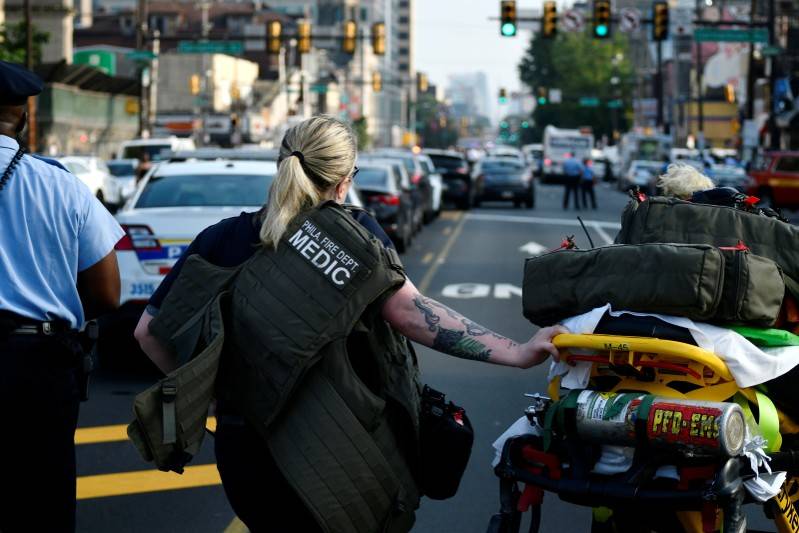 Police rescued after six officers wounded in Philadelphia shootout ...