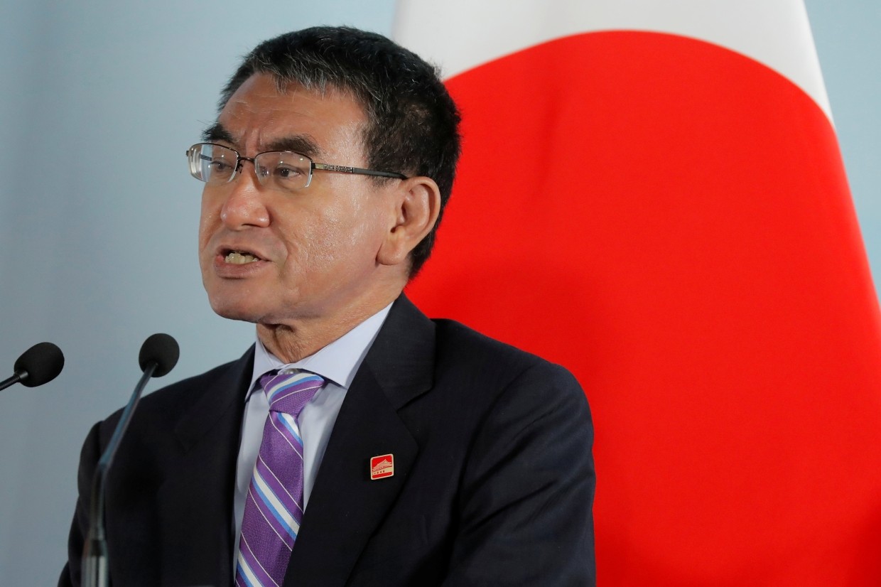 Japan's Foreign Minister Kono may move to defence in cabinet shuffle ...