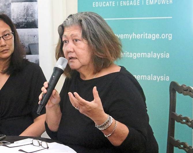 Badan Warisan Malaysia president Elizabeth Cardosa