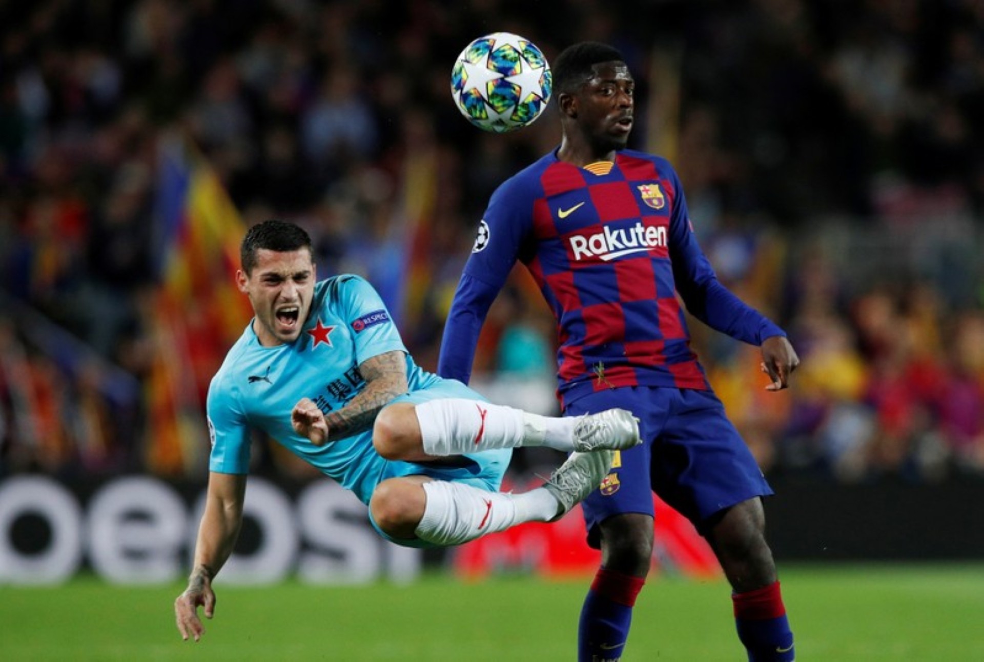 Football: Camp Nou turns on toothless Barca after draw with Slavia ...
