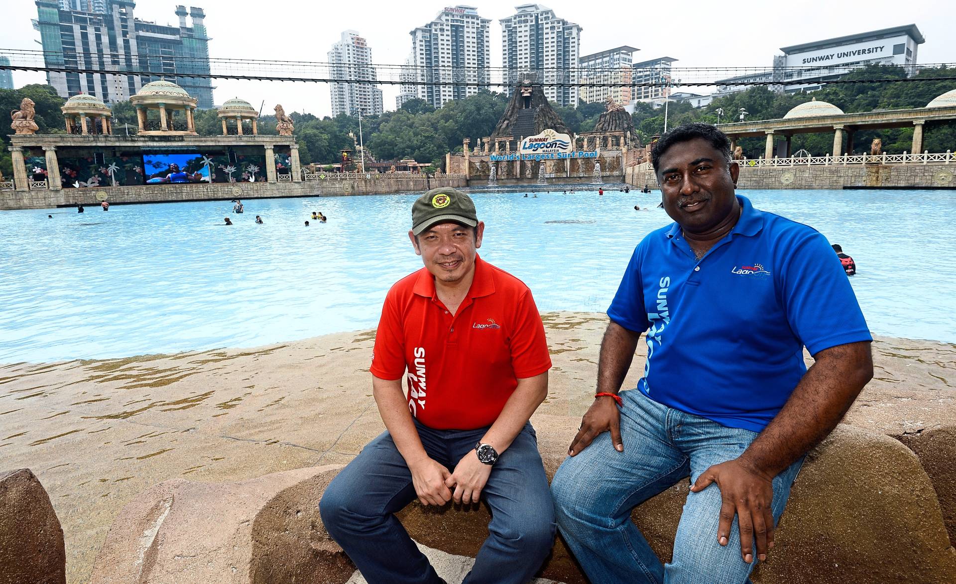 Choo (left) and Magendaran say that the team constantly strives to enhance visitors’ experience.
