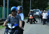 Kimanis polls: Shafie goes biking around Bongawan