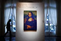 Invader's 'Rubik Mona Lisa' beats estimate at Paris auction