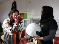 Afghan girl takes up motocross and champions women's rights