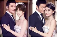 Singer Xu Fei draws flak for replacing Angelababy with herself in Huang Xiaoming's wedding photo
