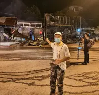 Fire destroys four pre-war shophouses near Jasin