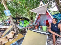 ‘The beach suddenly turned quiet’