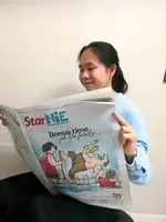 Badge of honour for student writer