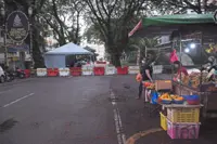 New police roadblock   at Jalan Gasing Indah