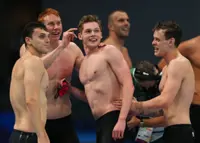 Olympics-Swimming-Tears and triumph as Britain hit a 113-year high