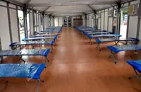 Field hospital starts taking in patients