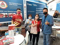 Exploring study options   at two-day education fair