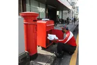 Rain or shine, the postbox still stands