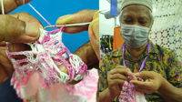 Former Malaysian ship's cook has been knitting with passion for over six decades