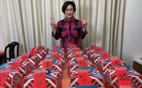 TVB star Liza Wang makes 50 radish cakes for her family and friends this CNY