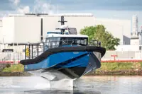 Zero-emissions hydrofoil workboat launched
