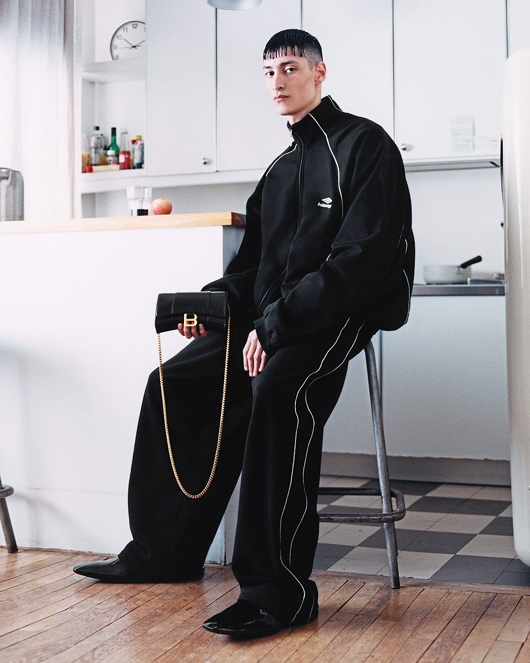 Luxe tracksuits are all the rage. Photo: Balenciaga
