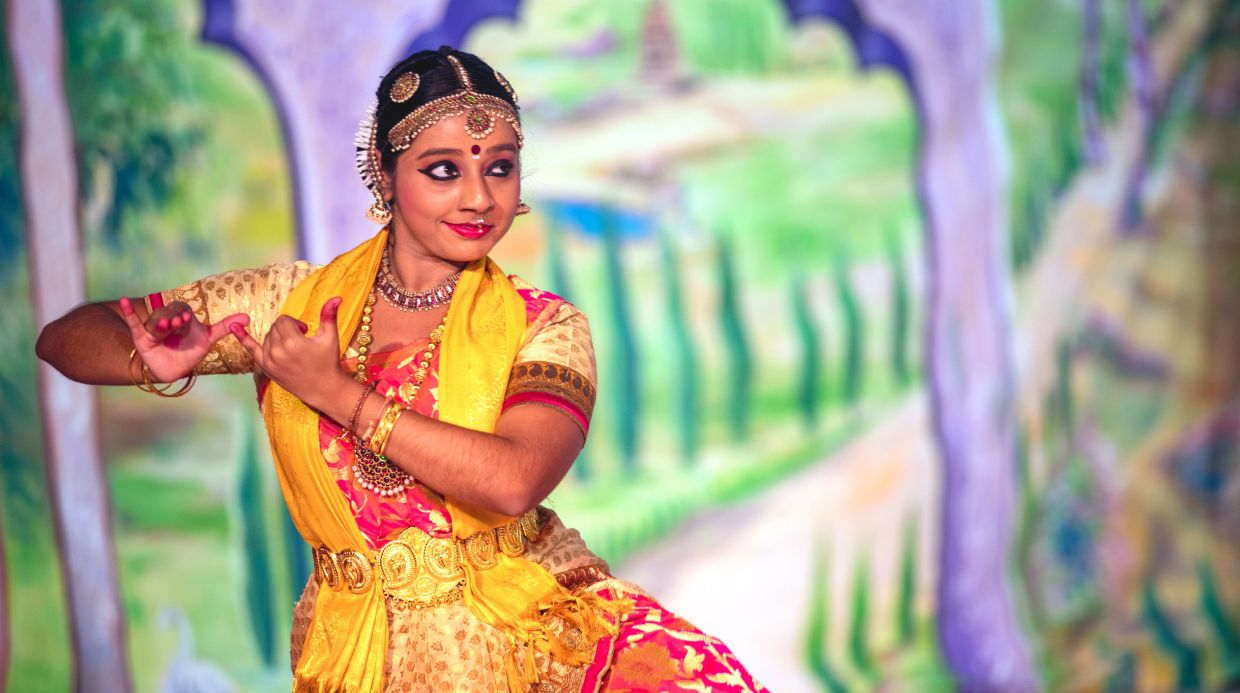 A young dancer seen at the ‘Srajam: A Garland Of Nritya’ dance performance in April in KL. Photo: Noveen Mannath 