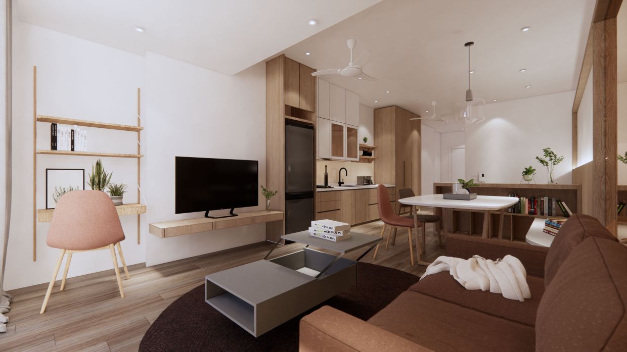 This is a retirement home living space. Yes it is at Millennia Village.