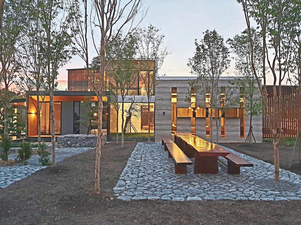 The central courtyard is a popular space for family gatherings.