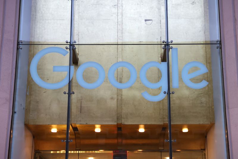 FILE PHOTO The logo for Google LLC is seen at their office in Manhattan New York City New York U.S. November 17 2021. REUTERSAndrew Kelly