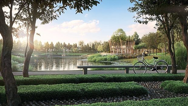 Artist’s impression of Resort Residence 2’s 2.5ha lake park.