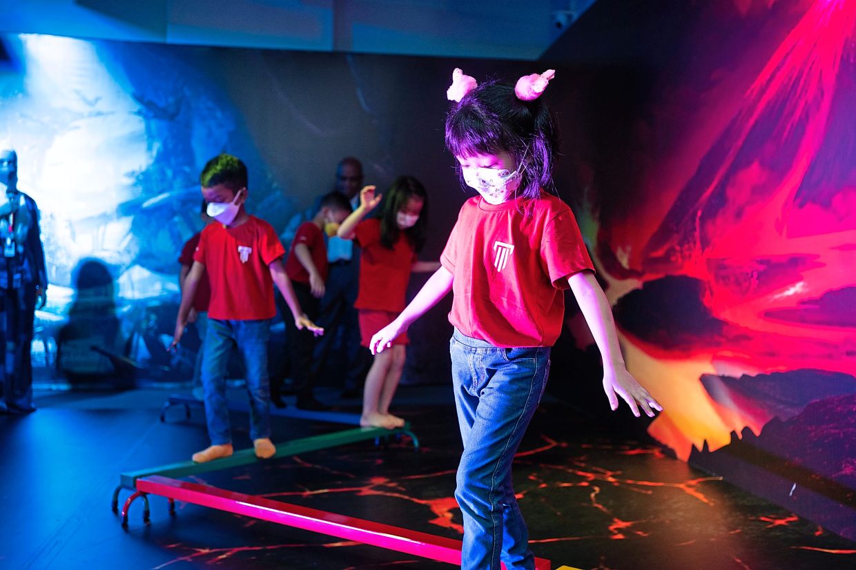 The new CCDI centre showcased thematic learning activities centred on the theme of a prehistoric world.