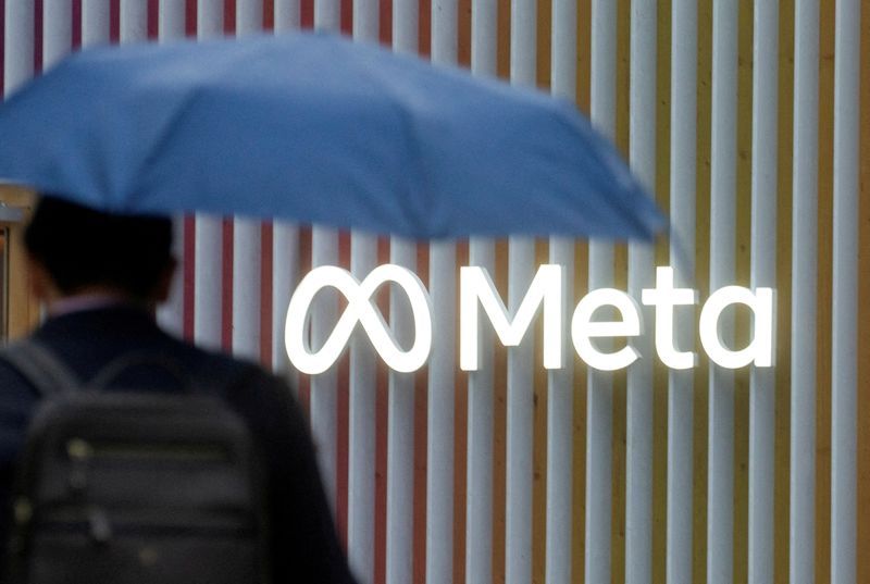 FILE PHOTO The logo of Meta Platforms is seen in Davos Switzerland May 22 2022. 