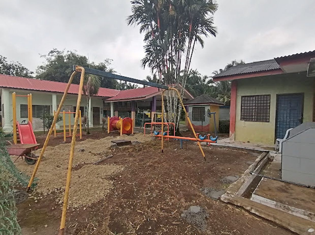 The current state of the playground at SK Bukit Tadom in Banting, Selangor.