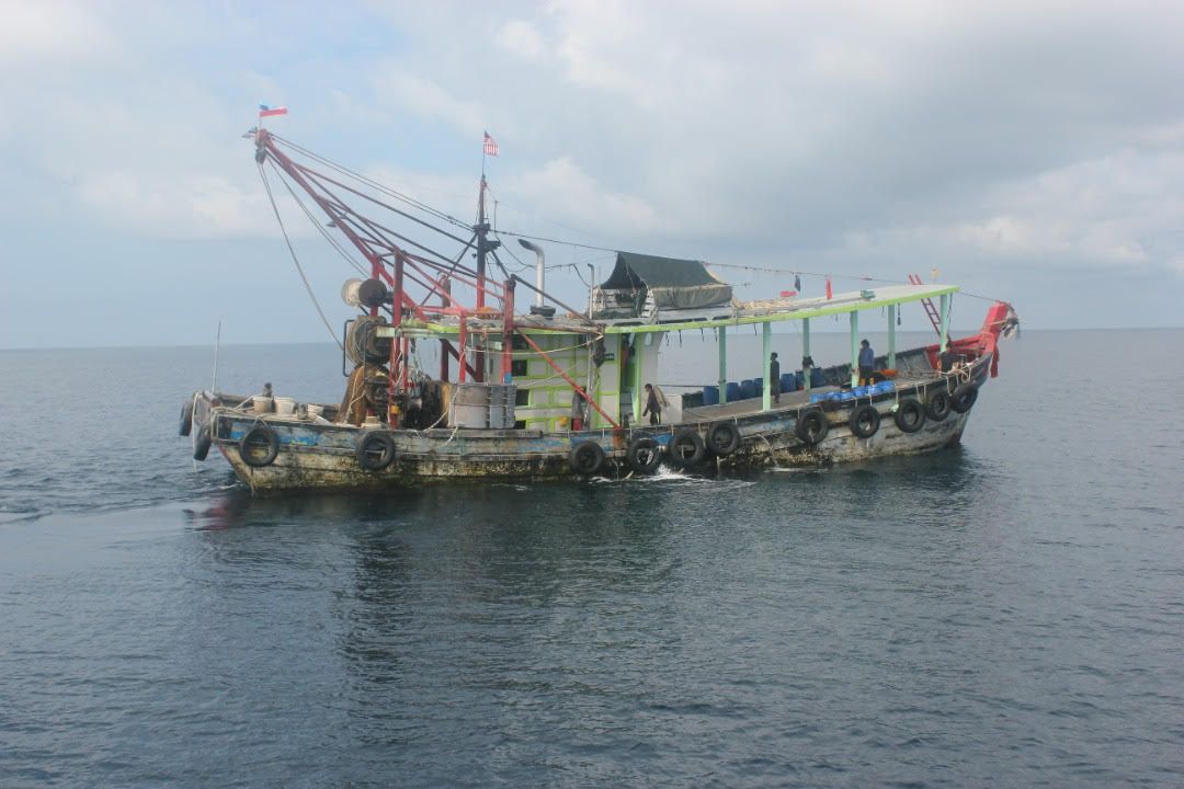 One of the boats that hired foreigners without proper documents.