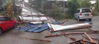 Heavy downpour, strong winds damage houses, flats in Johor