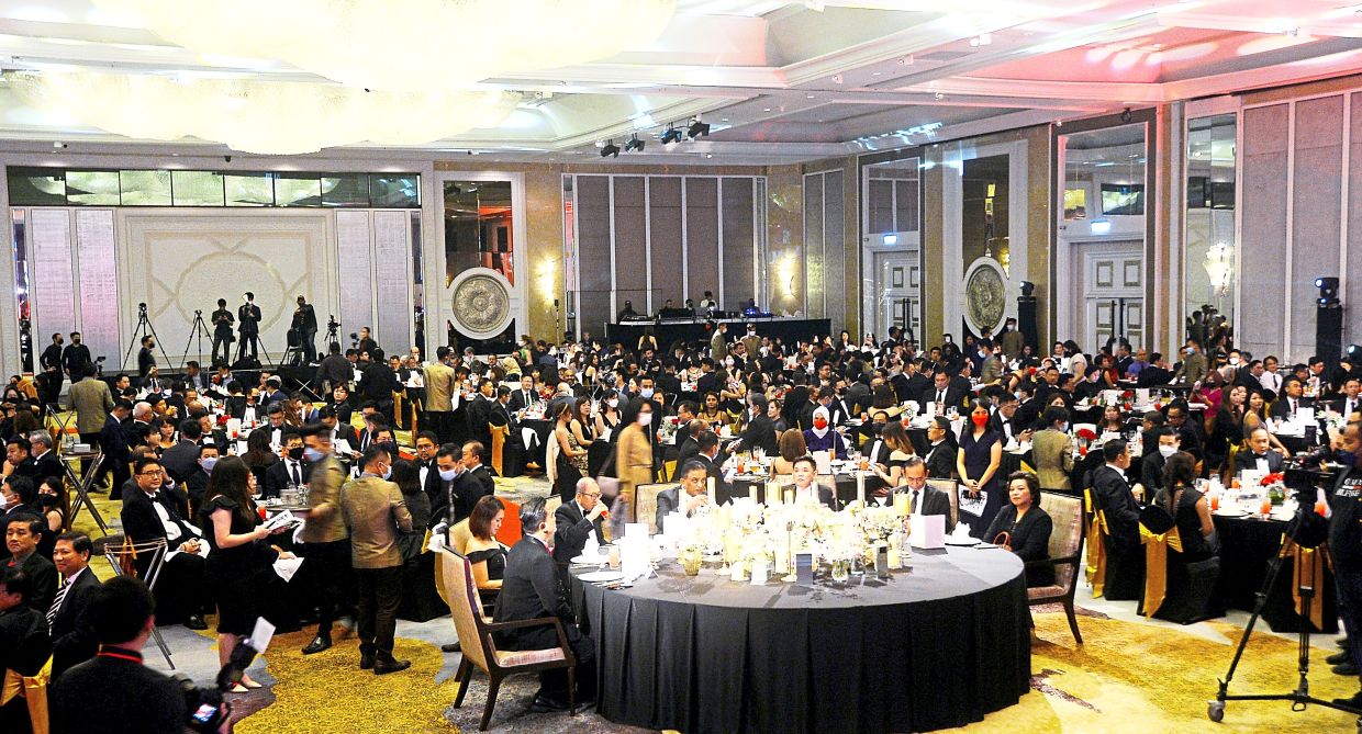 Celebration: Industry players at the awards ceremony at a hotel in Kuala Lumpur.