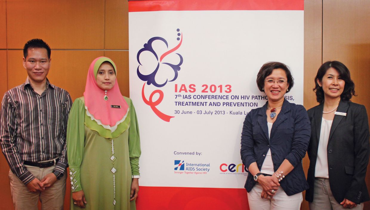 Prof Adeeba at the 7th IAS Conference on HIV Pathogenesis Treatment and Prevention in Kuala Lumpur.