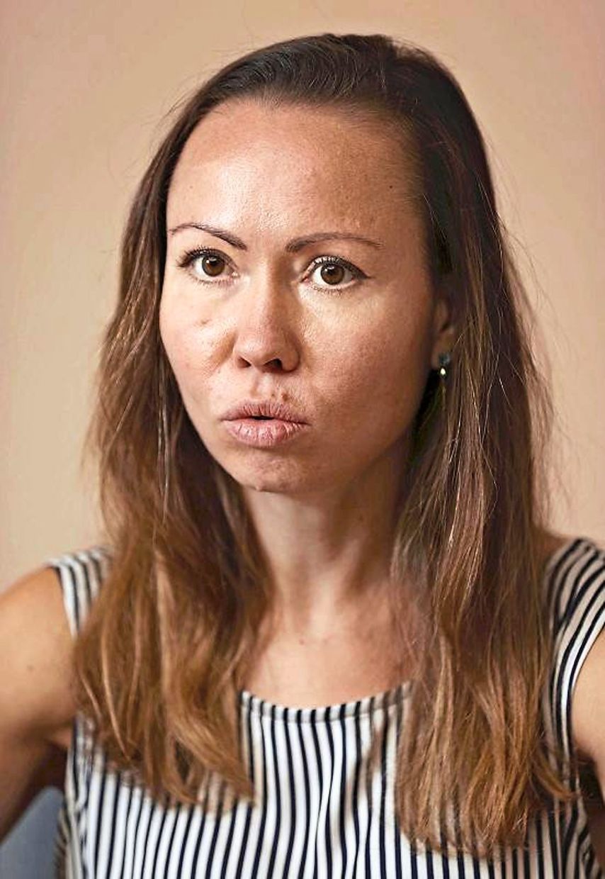 New life: Nesterenko (right) and her daughter Anastasiia often eat natto to cut down on food costs.– Photos: Japan News/ANN
