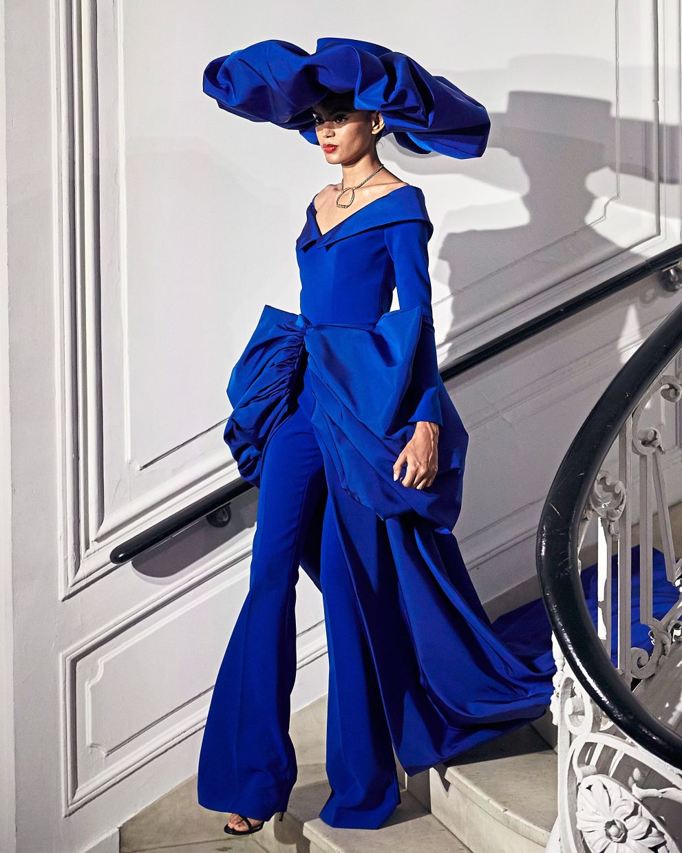 Christian Siriano focused on classic designs, drawing from the glamour of old Hollywood. Photo: AP