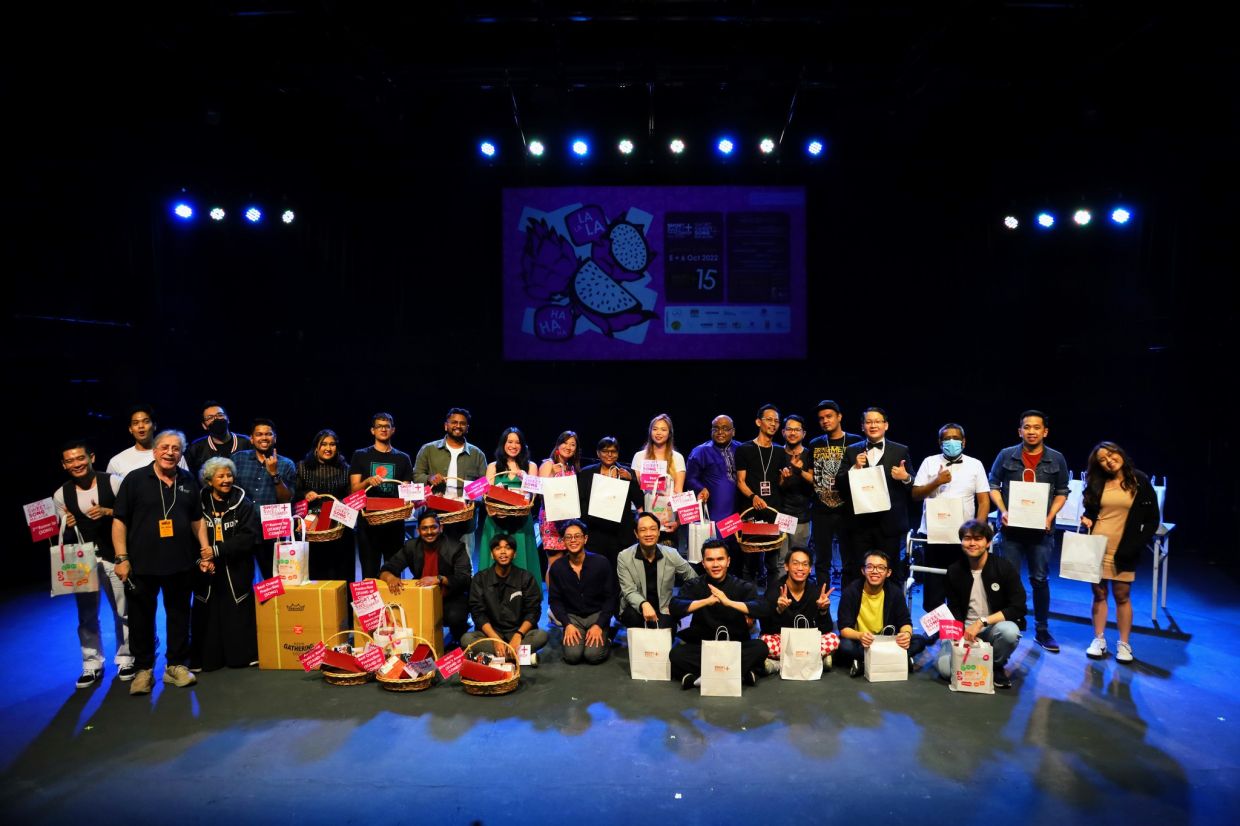 The winners of Short+Sweet Malaysia 2022: Stand-up Comedy and Song category seen at KLPac recently. The festival continues with more categories, including Musical (Oct 8 and 9), Theatre (Oct 12 and 13) and Dance (Oct 15 and 16). Photo: KLPac