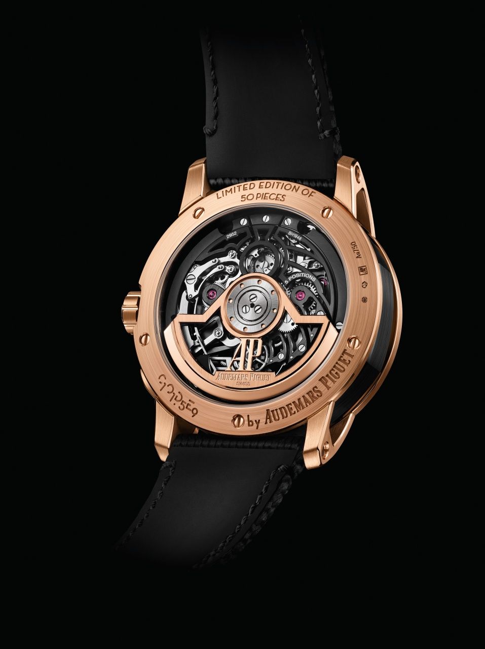 The caseback of the Code 11.59 by Audemars Piguet Selfwinding Flying Tourbillon Chronograph.
