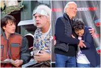 Reunion of 'Back To The Future's Michael J. Fox and Christopher Lloyd goes viral