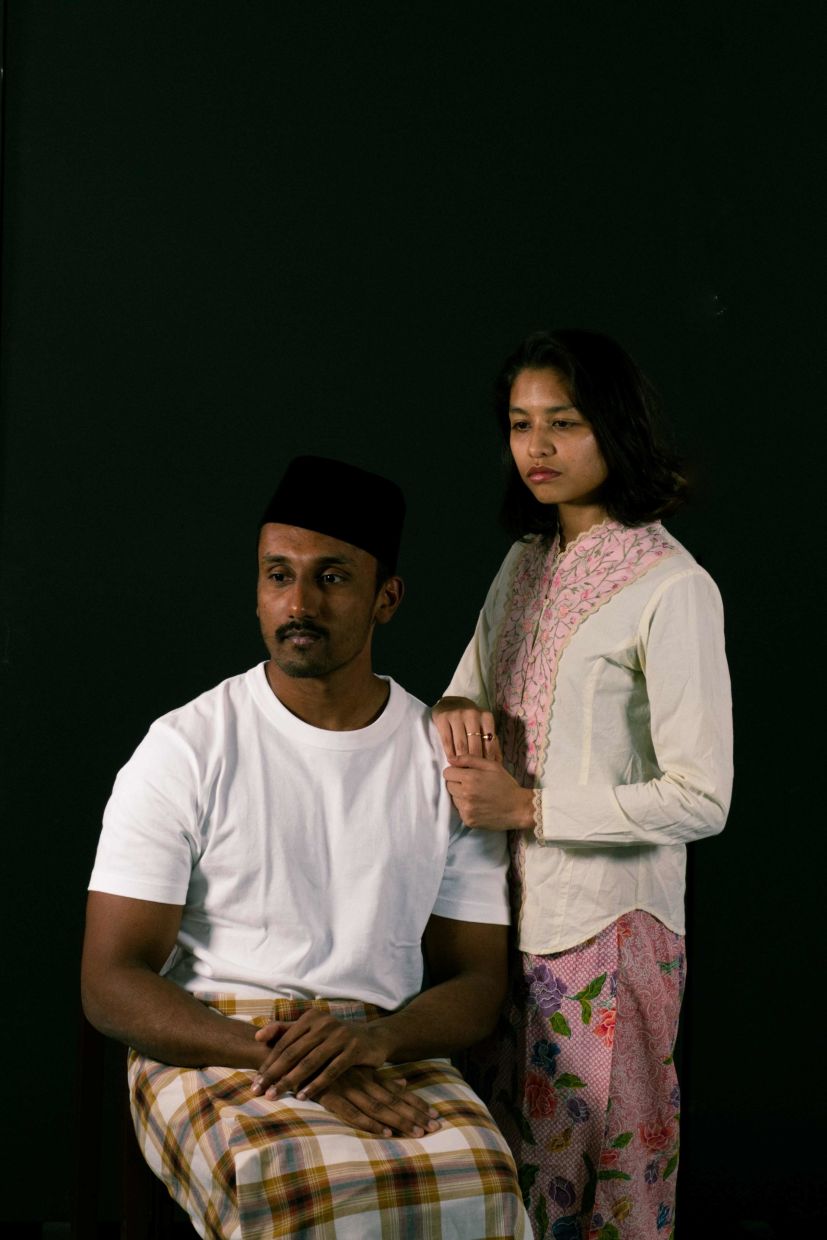 In the show, Tuk (Brendan Vinsent) and Kak Lin (Hannan Barakbah) reflect on the impact of change and hard decisions. Photo: Engku Armand