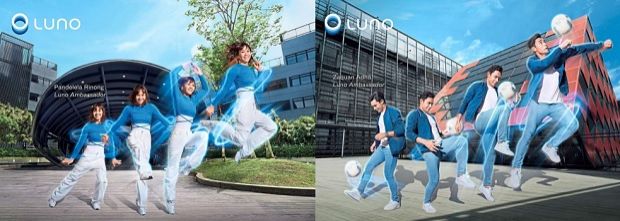 Luno brand ambassadors Datuk Pandelela Rinong and Zaquan Adha