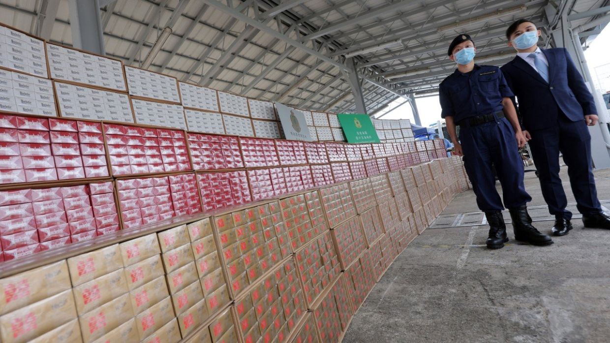 HK$120 million worth of illegal cigarettes seized, six arrested in land-sea operations by Hong Kong customs - Vimarsana News