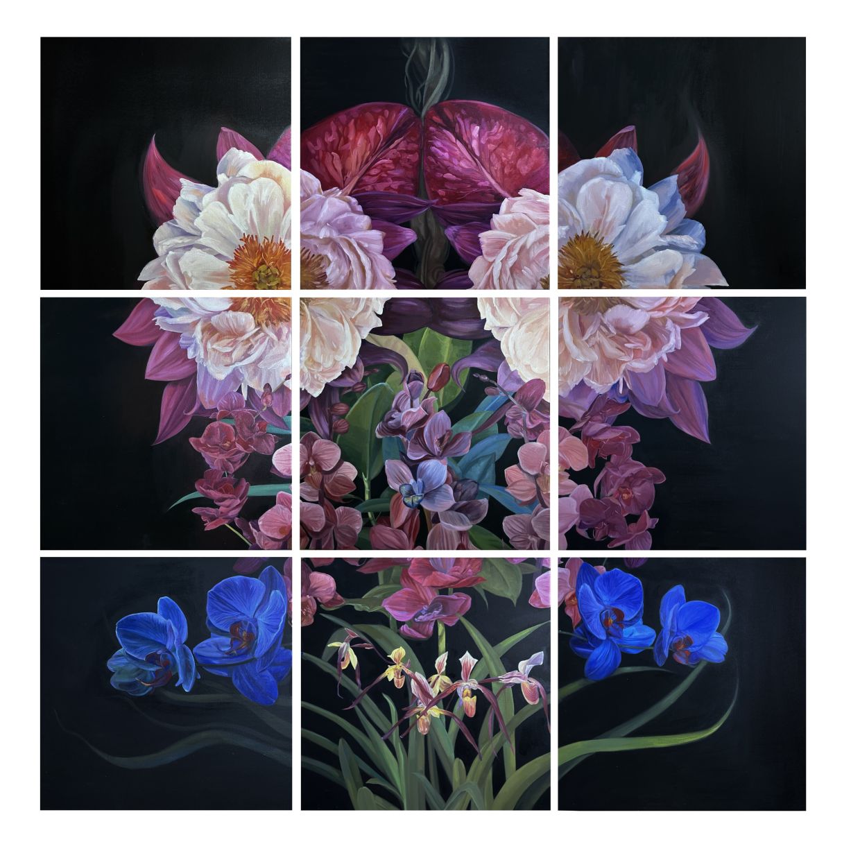 Tan Lu Man's 'Circle Of Life' (oil on canvas, 2022), which is part of the 'ber{SEMANGAT}' exhibition. Photo: Tan Lu Man