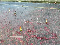 Sports complex left in a mess by those playing fireworks