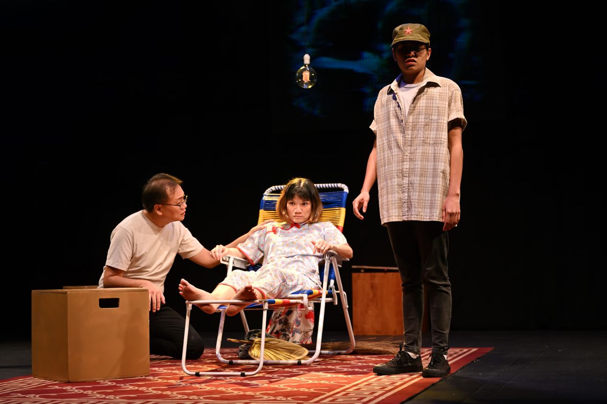 A scene from the theatre play 'Opium At Closing Time' at DPAC. Photo: Chan Kien Ming