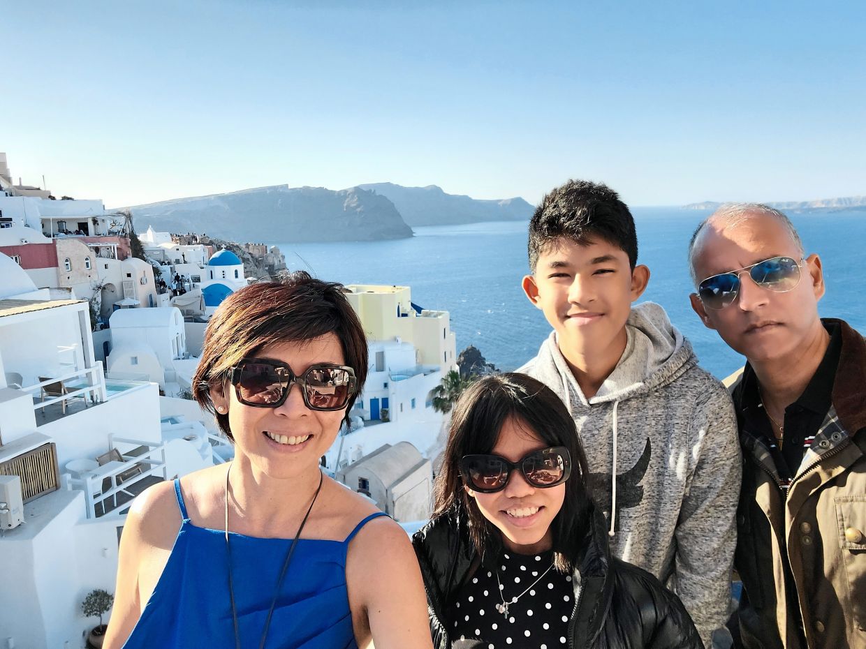 After completing his treatment, Dr Ryan and his family travelled to Greece for a vacation. Home and family take precedence now after his cancer diagnosis.