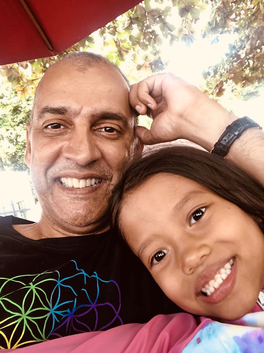 Dr Ryan’s daughter, Noella, was only five when he was diagnosed with cancer and thought he would soon be under the ‘rip rock’.