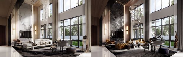 Home customisation under Tropicana’s first personalisation programme T.Living features two themes – the lighter Charisma theme (pic left) and the darker Bella theme (pic right).