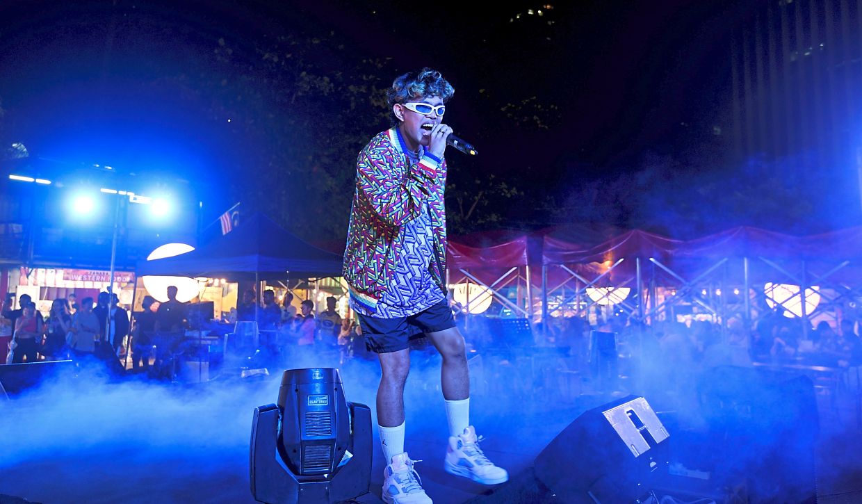 Yonnyboii performing at the event. — Photos by SS Kanesan/The Star