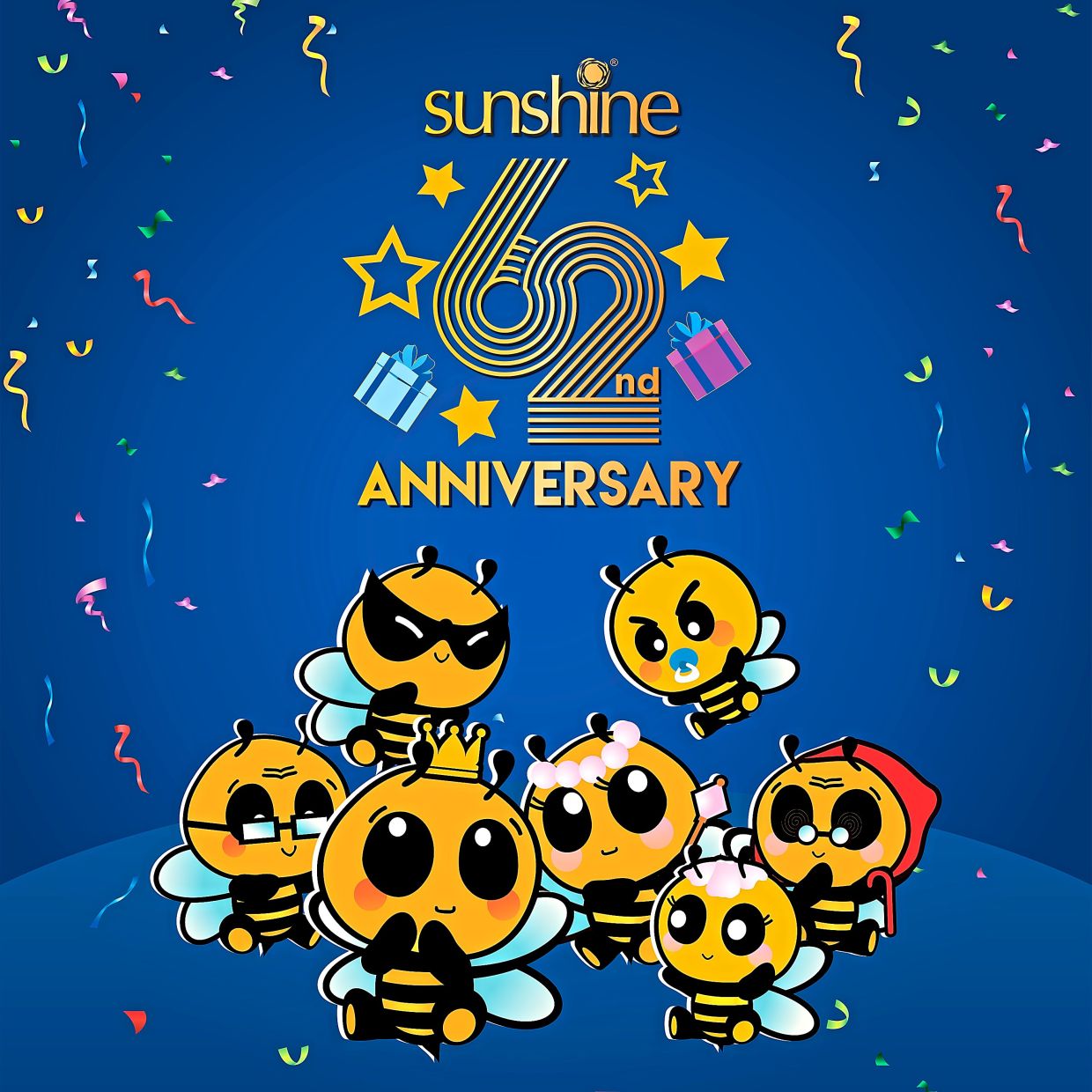 Sunshine celebrates 62 years of serving Malaysian households.